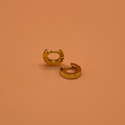 The Stacey - Tiny 18k Gold Plated 925 Silver Huggie Hoop Earrings